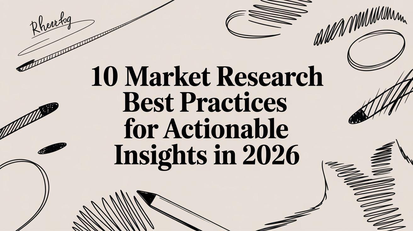 10 Market Research Best Practices for Actionable Insights in 2026